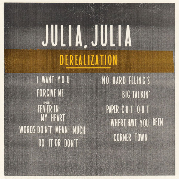 Julia, Julia - Derealization Back Cover